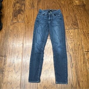 PAIGE Blue Hoxton Ankle Skinny Jeans Modern Fit